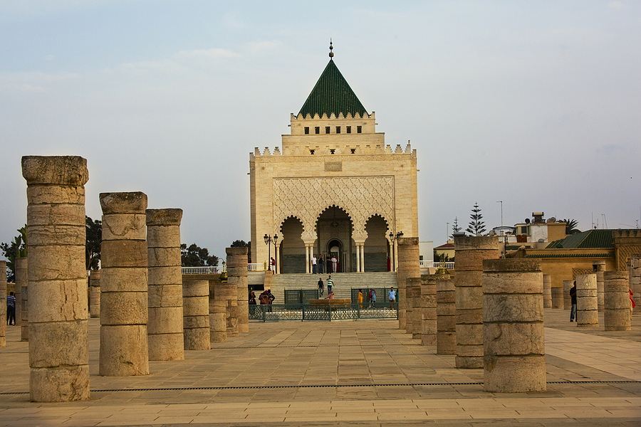 Rabat, Morocco. 25 September 2017. The Mausoleum Of Mohammed V